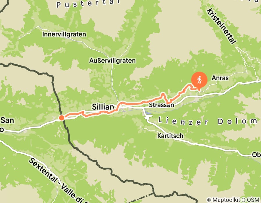 Karte der Tour