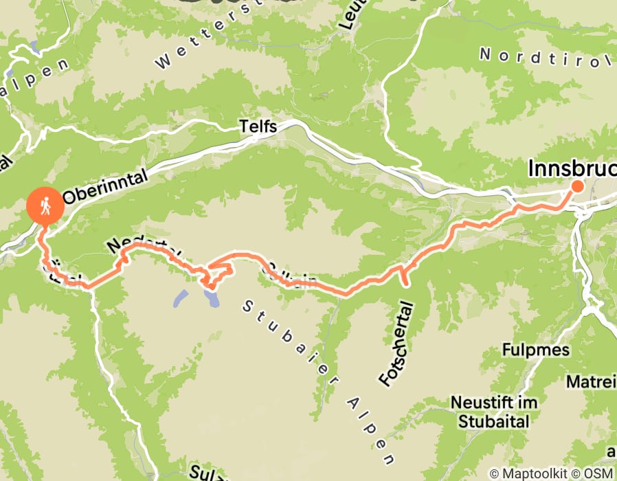 Karte der Tour