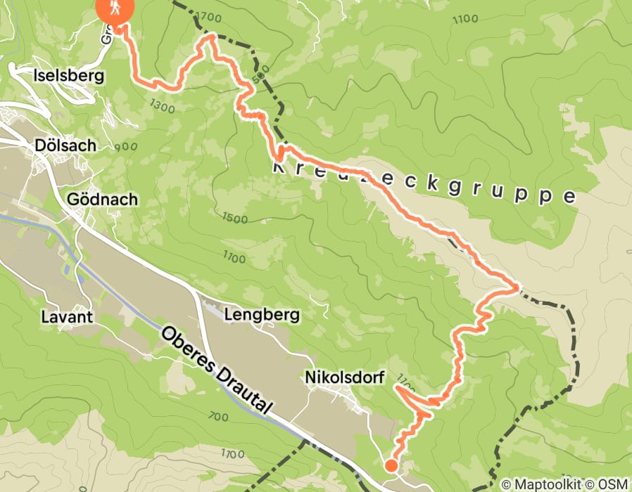 Karte der Tour