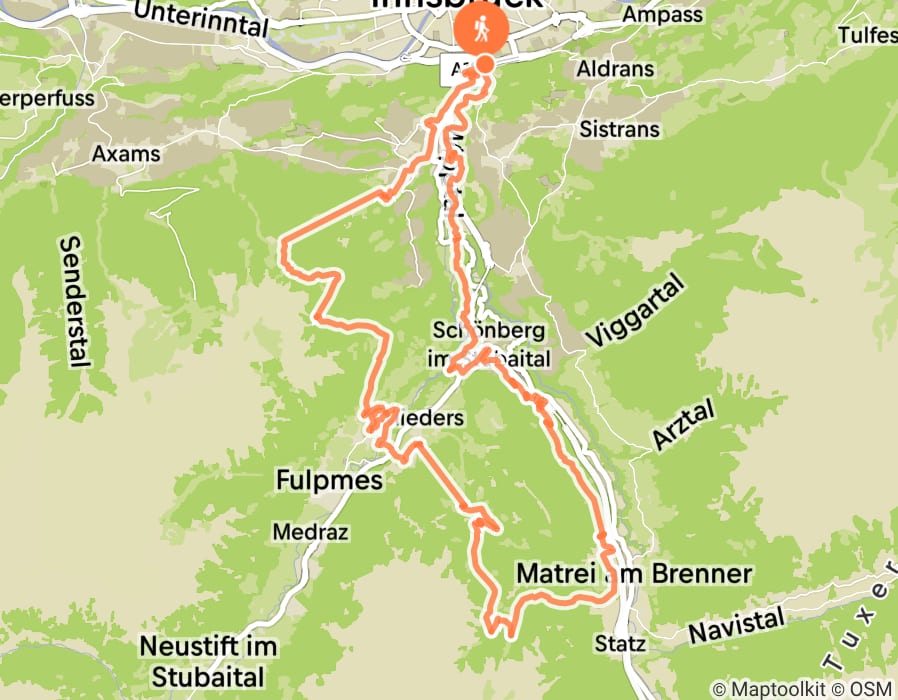 Karte der Tour