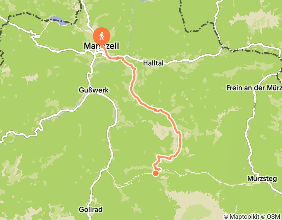 Karte der Tour