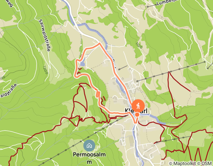 Karte der Tour