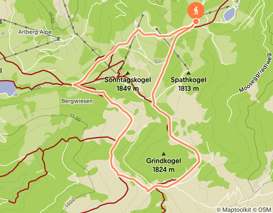 Karte der Tour