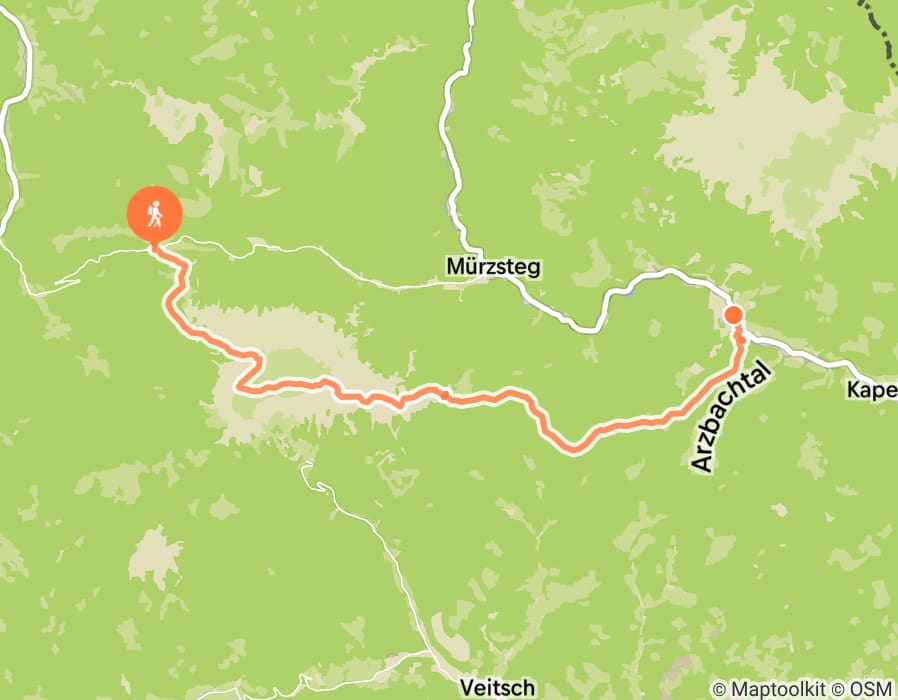 Karte der Tour