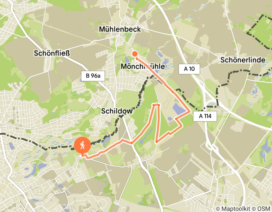 Karte der Tour