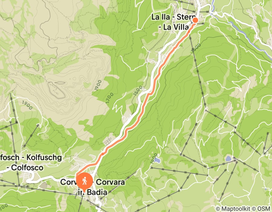 Karte der Tour