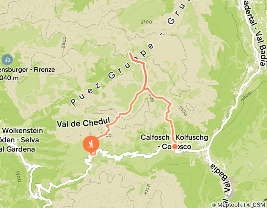 Karte der Tour