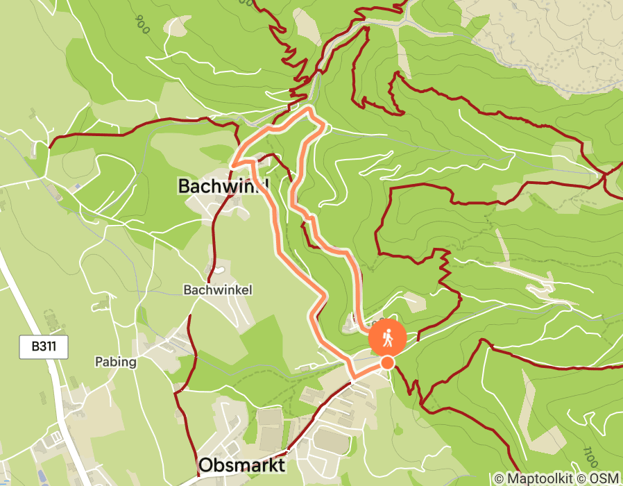 Karte der Tour