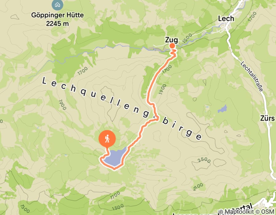 Karte der Tour
