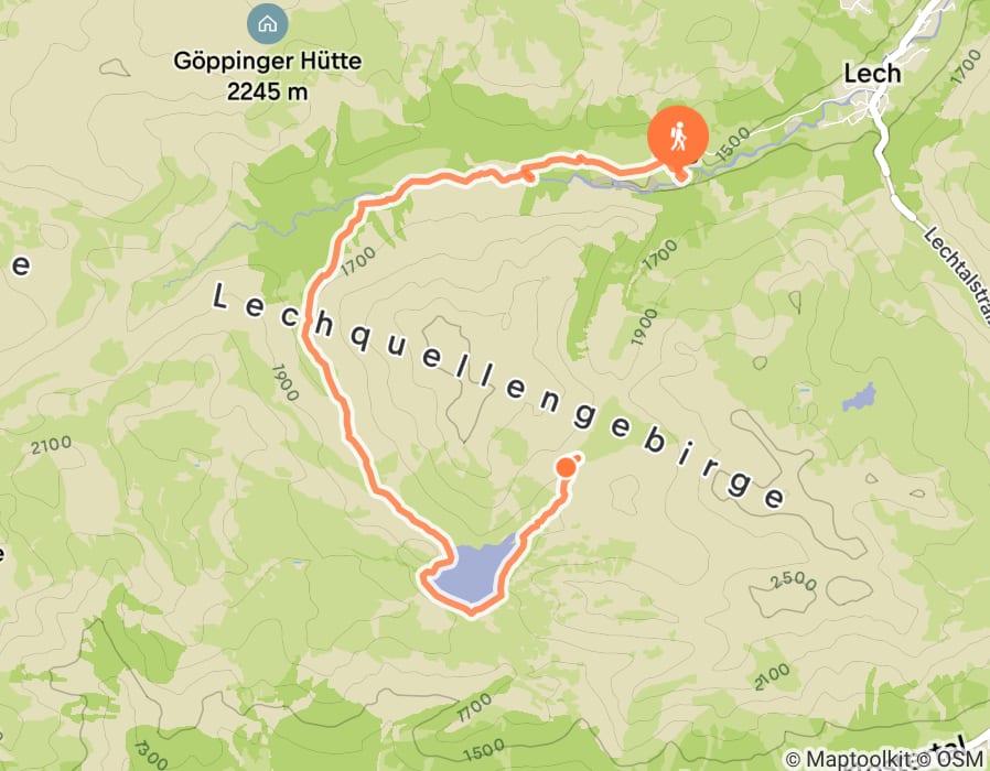 Karte der Tour