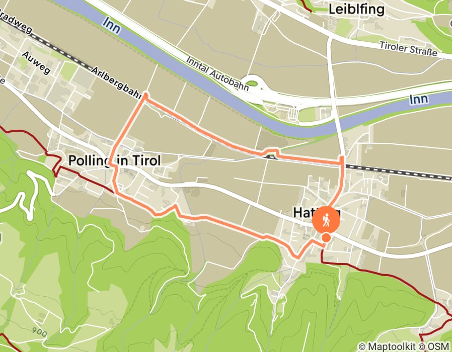 Karte der Tour