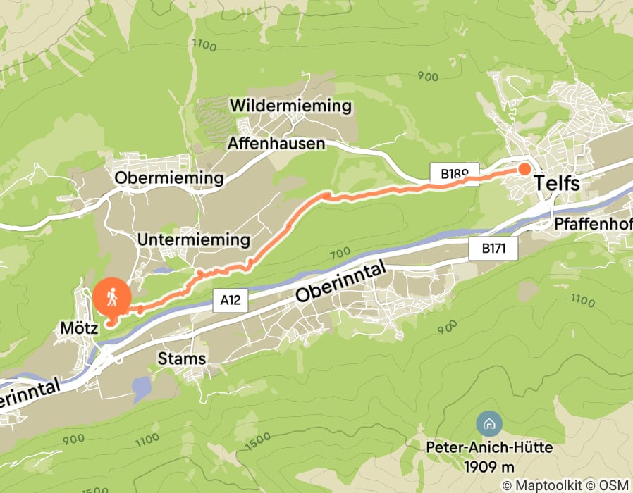 Karte der Tour
