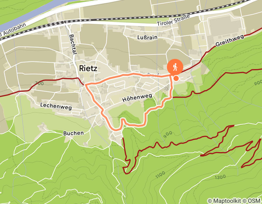 Karte der Tour