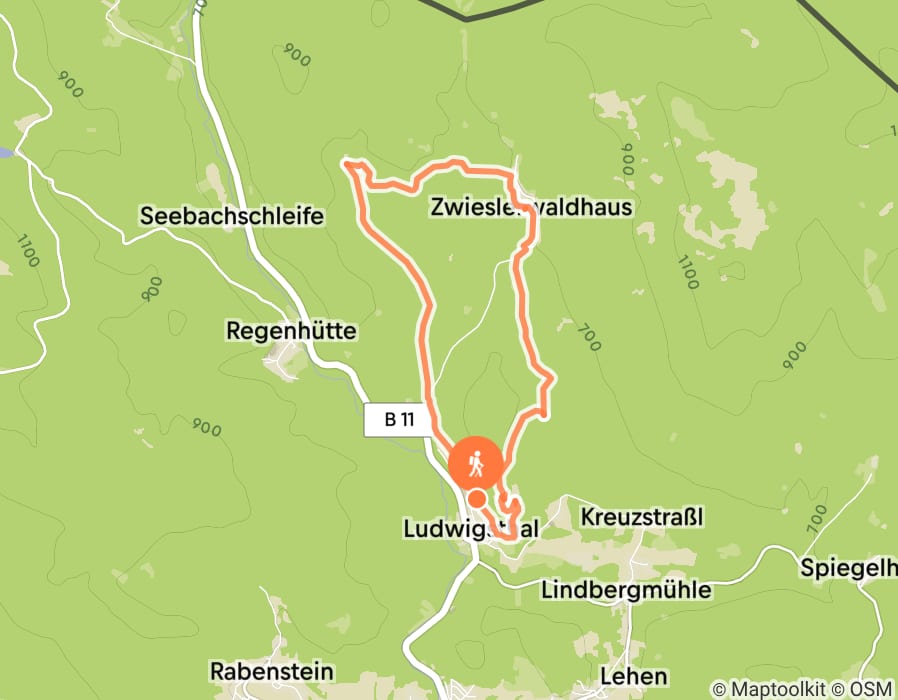 Karte der Tour