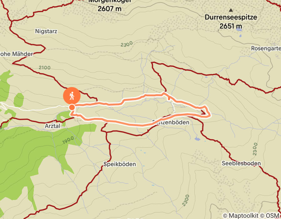 Karte der Tour