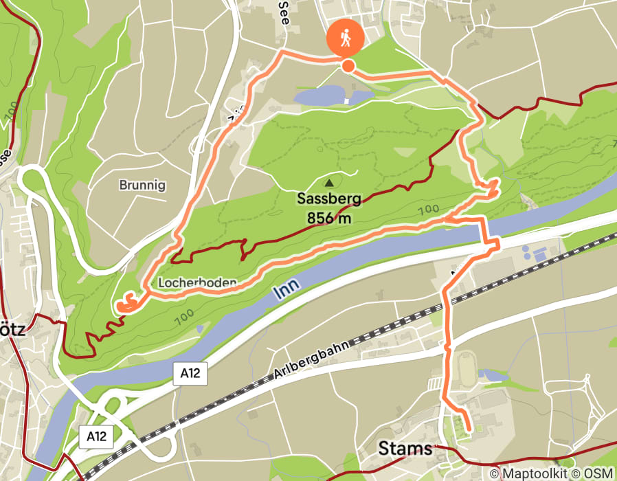 Karte der Tour