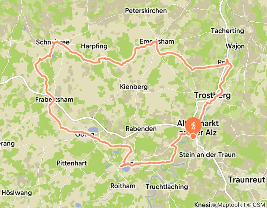 Karte der Tour