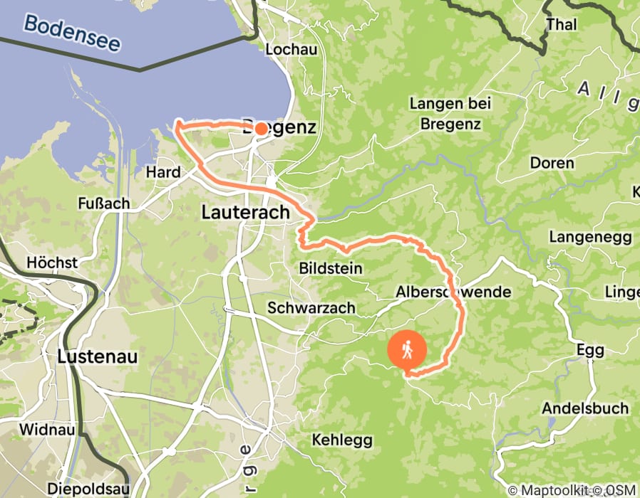 Karte der Tour