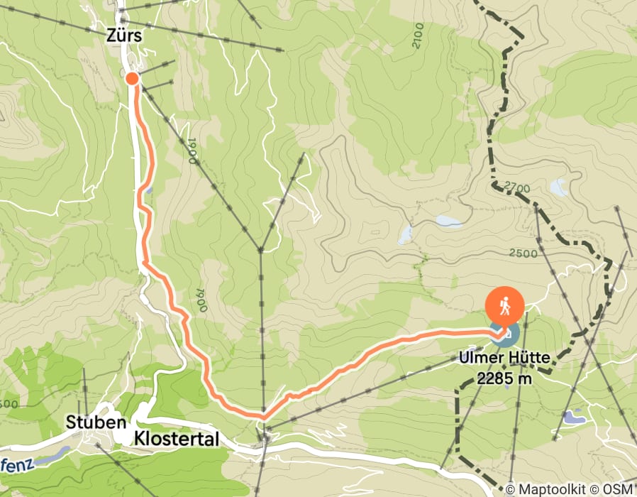 Karte der Tour