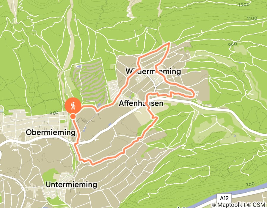 Karte der Tour