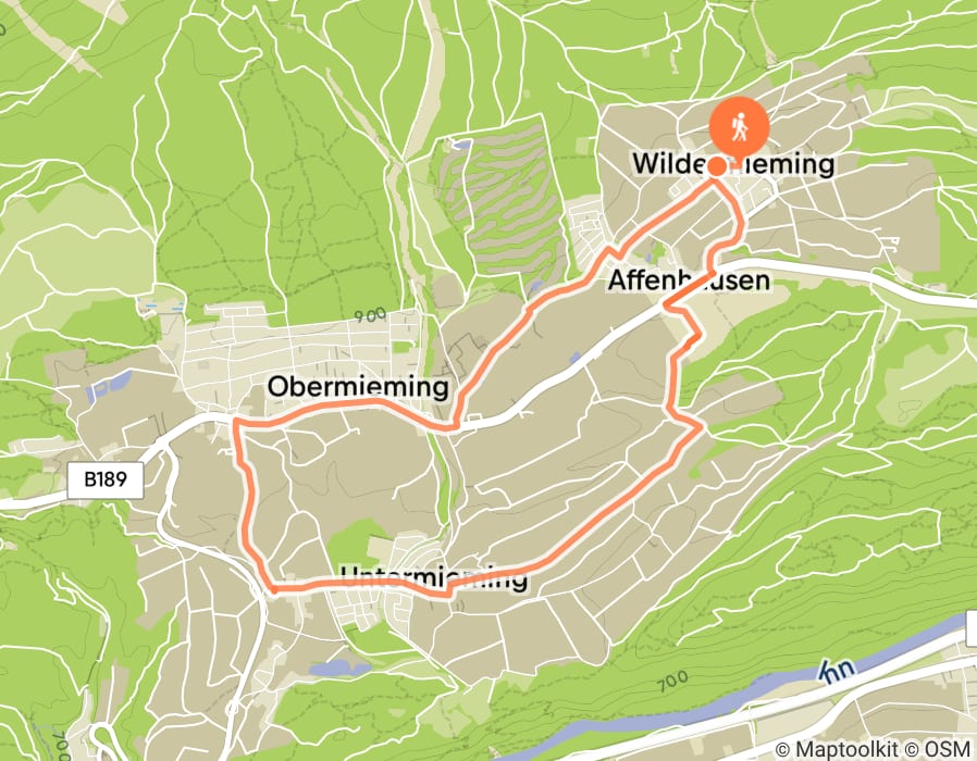 Karte der Tour