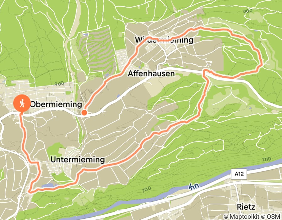 Karte der Tour