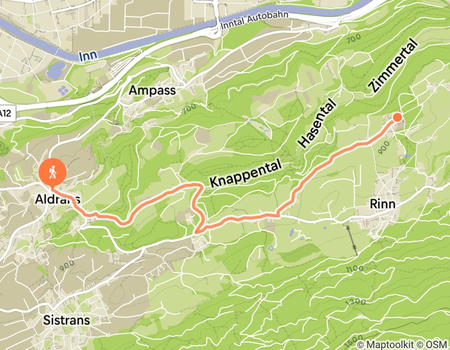 Karte der Tour