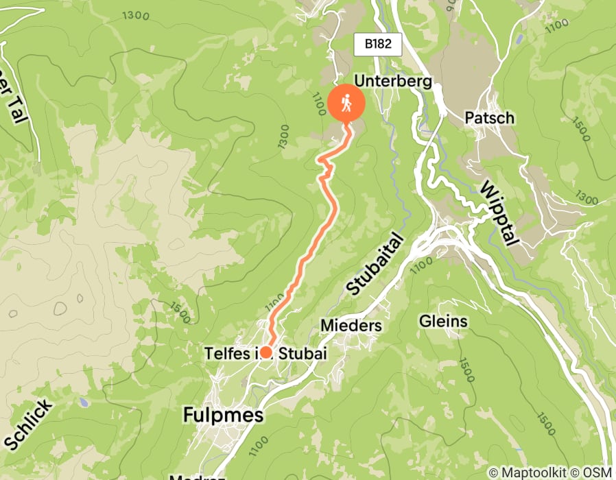Karte der Tour