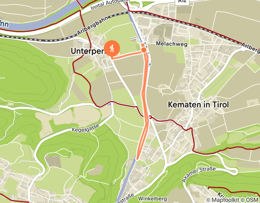 Karte der Tour