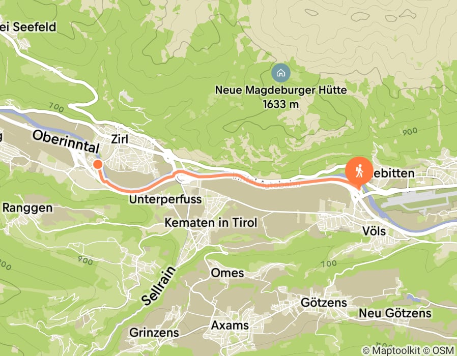 Karte der Tour