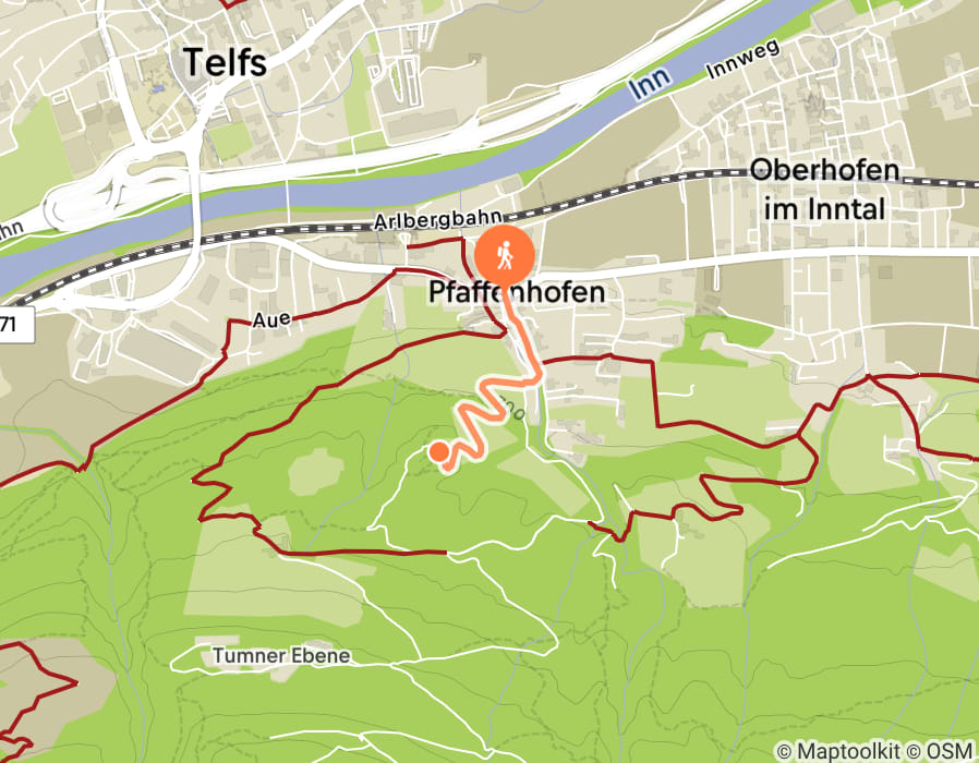 Karte der Tour