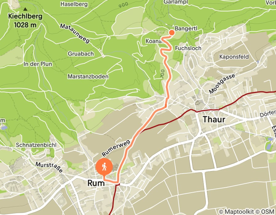 Karte der Tour