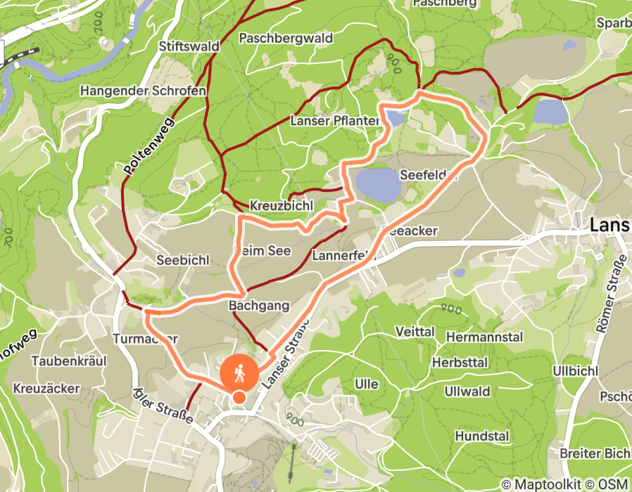 Karte der Tour