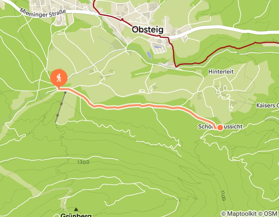 Karte der Tour