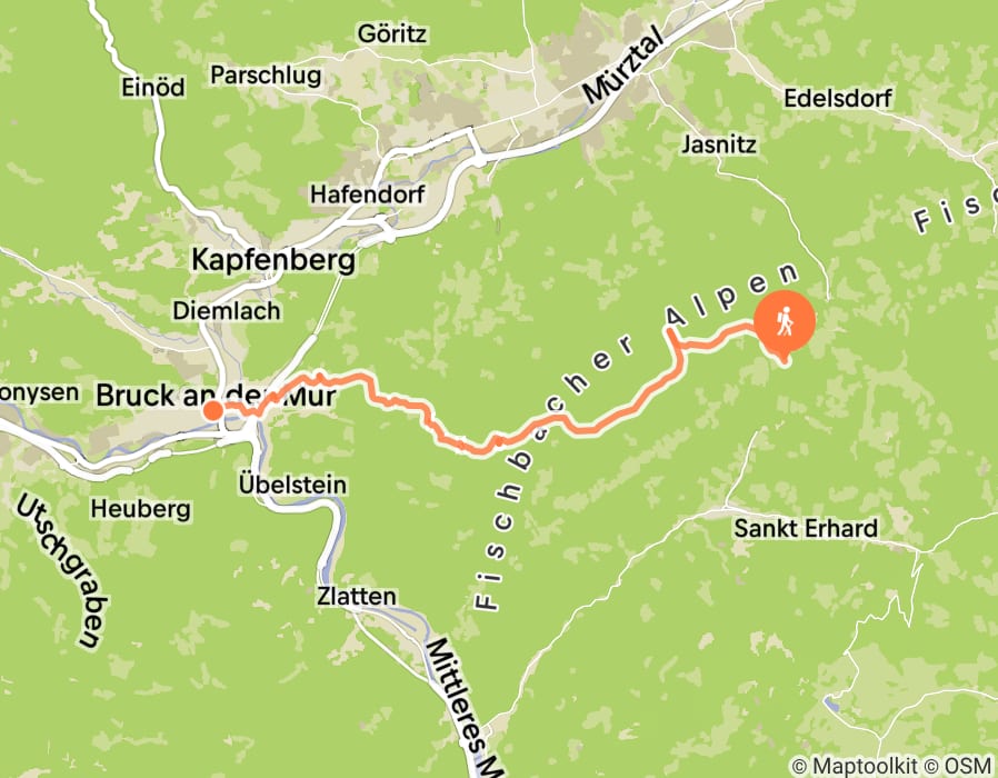 Karte der Tour
