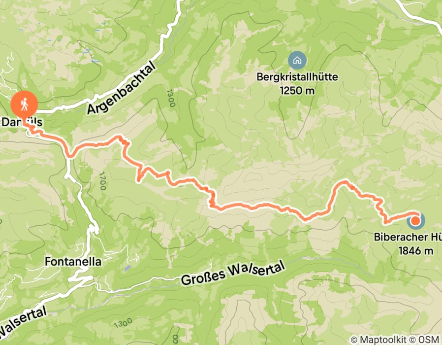 Karte der Tour
