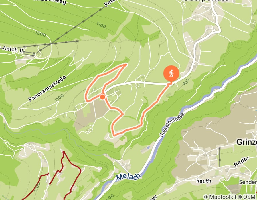 Karte der Tour