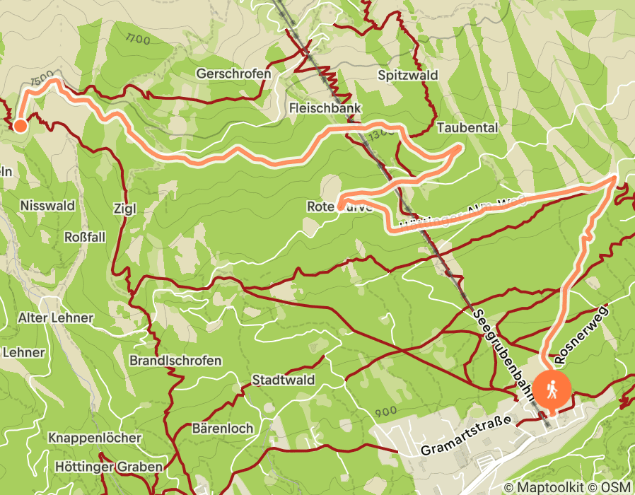 Karte der Tour