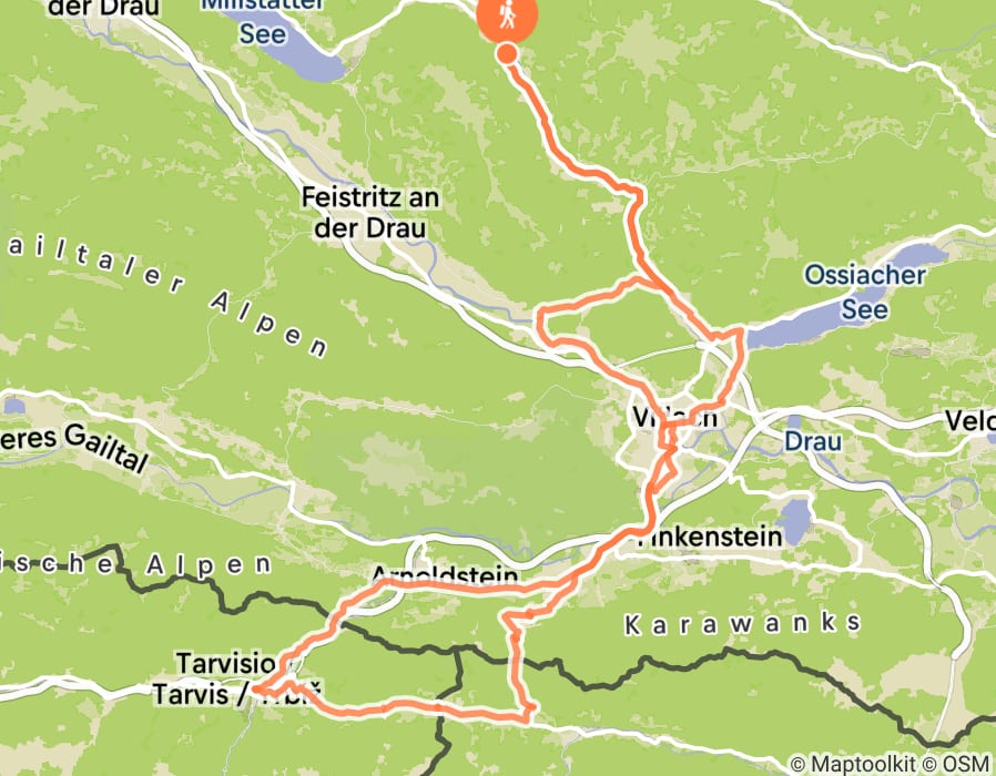 Karte der Tour