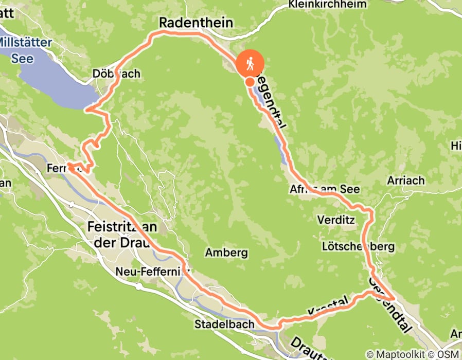 Karte der Tour