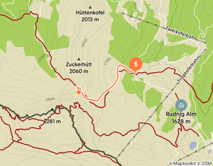 Karte der Tour