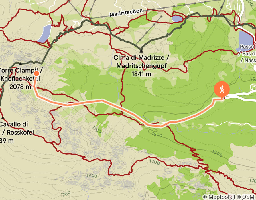Karte der Tour