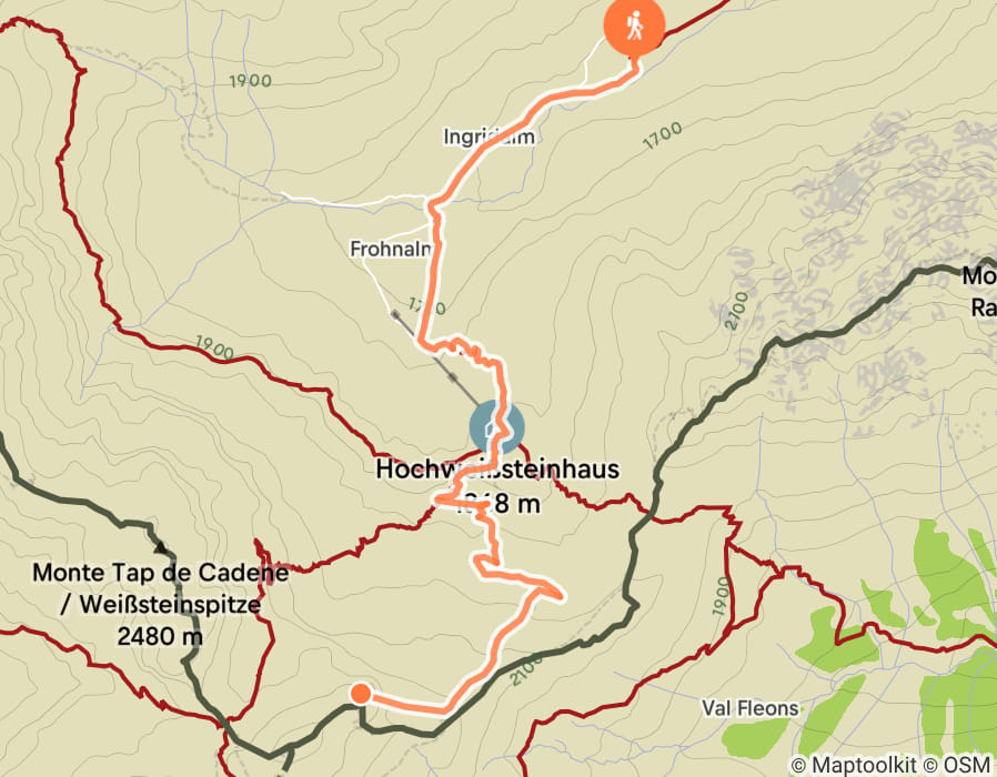 Karte der Tour