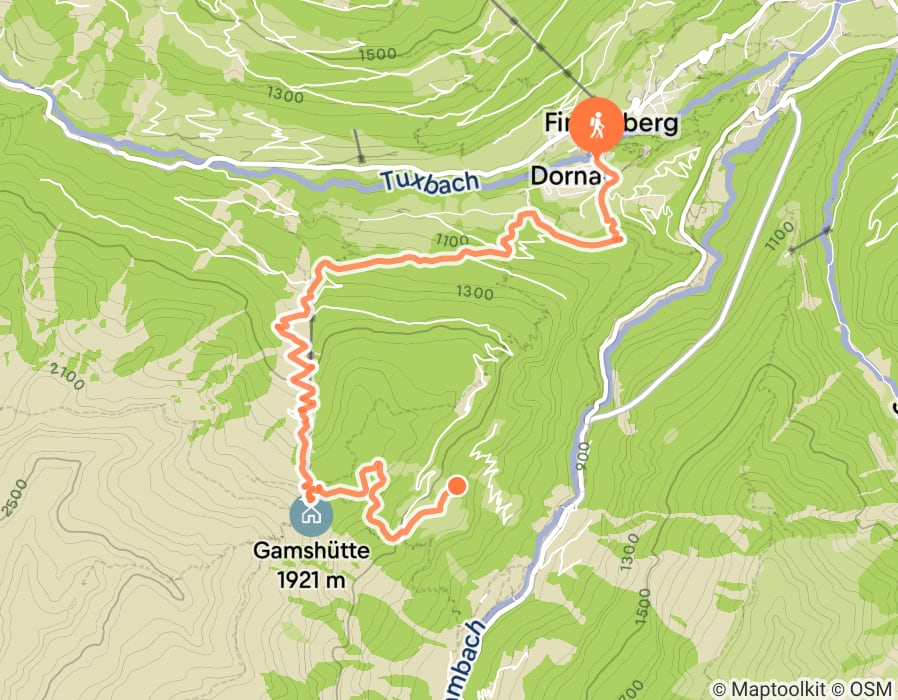 Karte der Tour