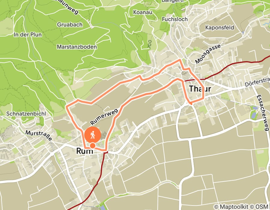 Karte der Tour