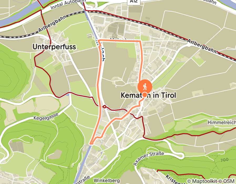 Karte der Tour
