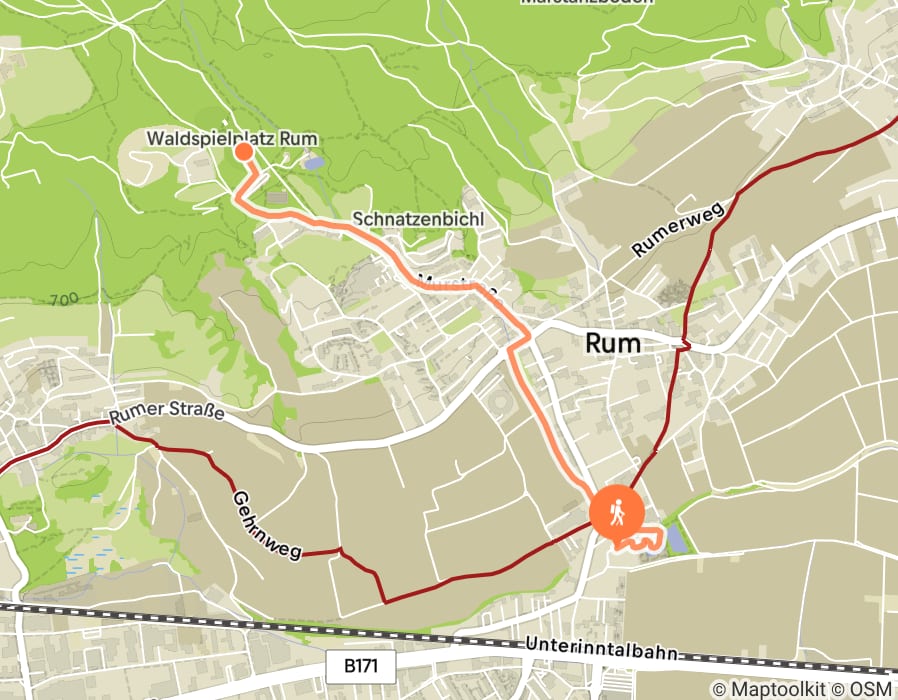 Karte der Tour