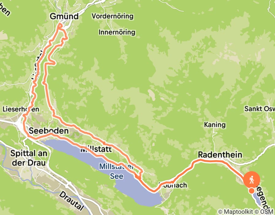 Karte der Tour