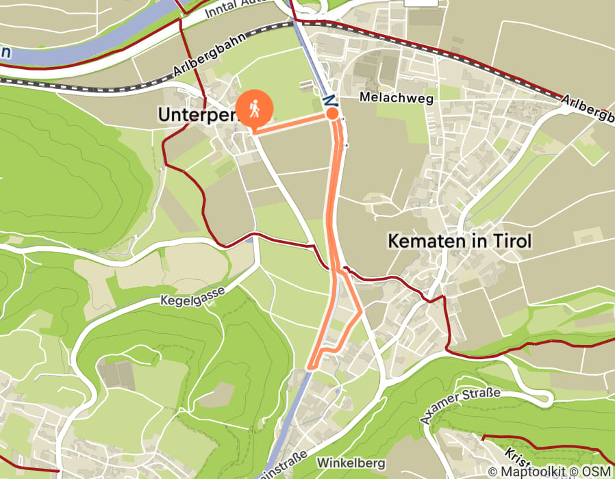 Karte der Tour
