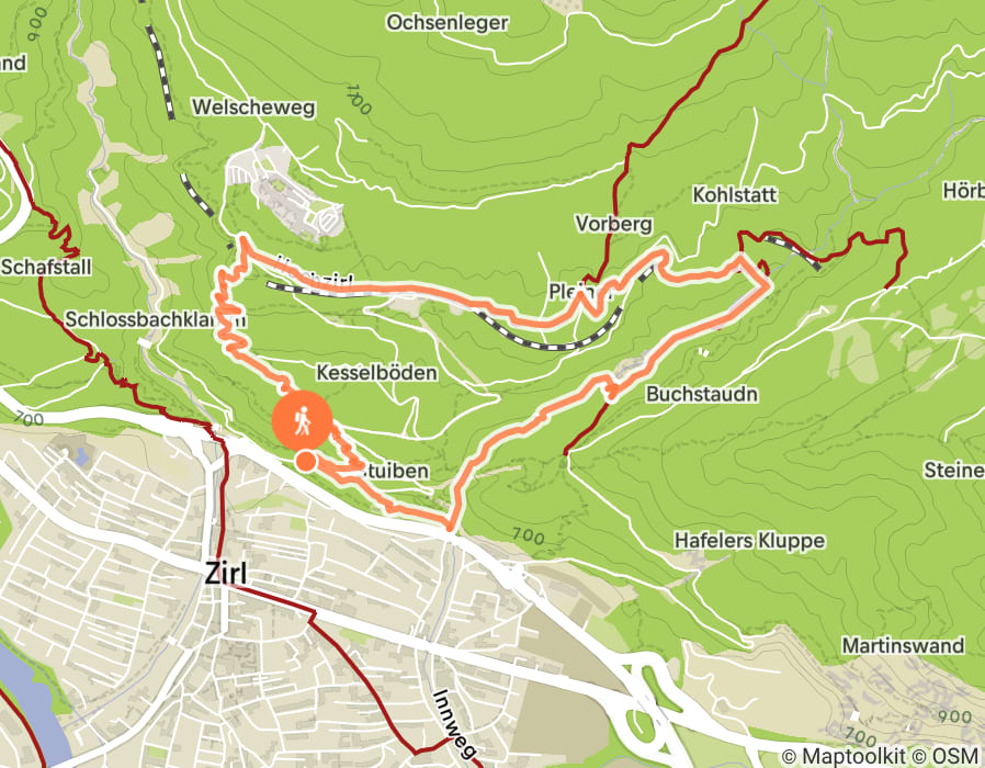 Karte der Tour